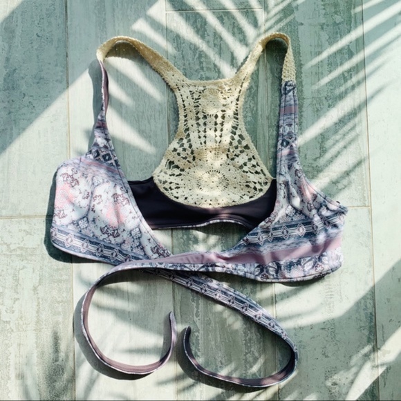 L*Space Crochet Joey Wrap Convertible Bikini Top - Picture 6 of 16